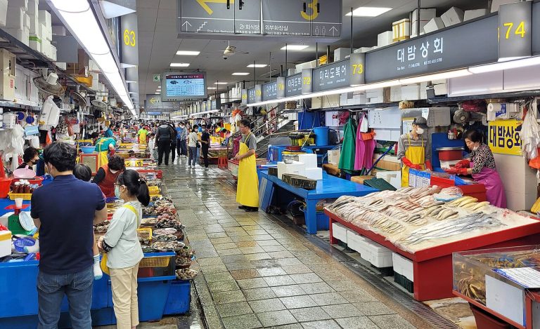 Jagalchi Market, Busan’s famous fish market