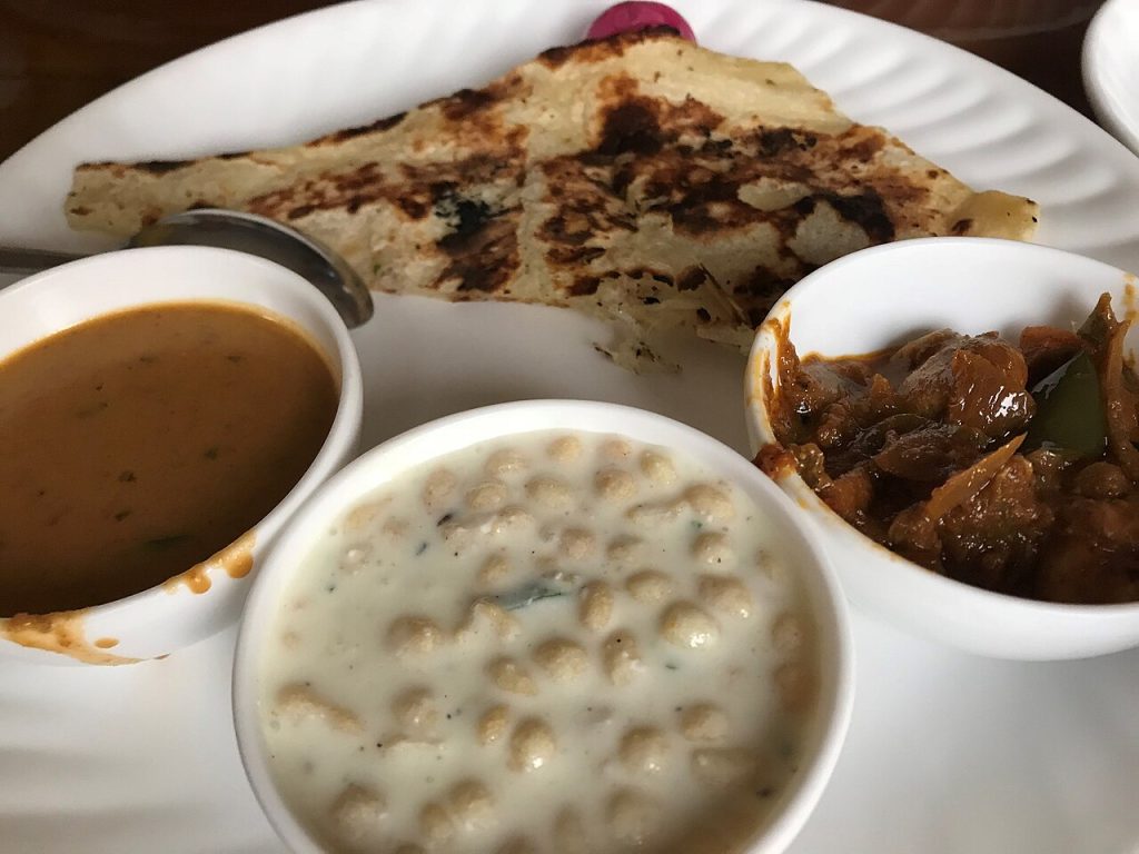 A North Indian vegetarian thali