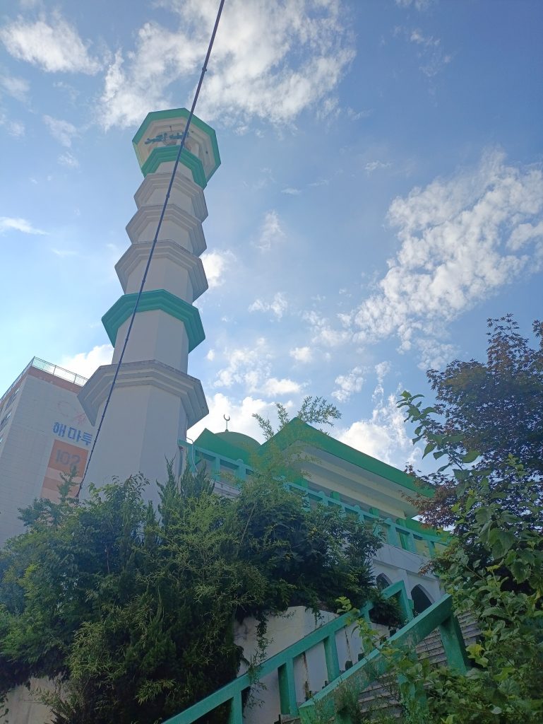 The minaret of Jeonju Mosque, one of the mosques outside Seoul