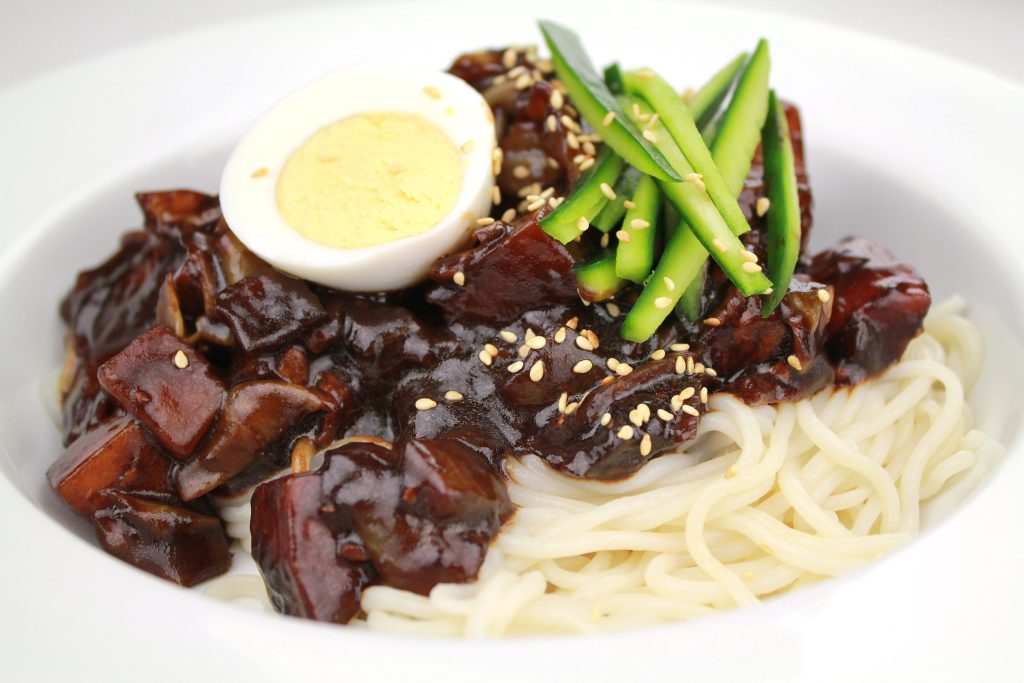 Jjajangmyeon, black bean noodles, a delivery classic