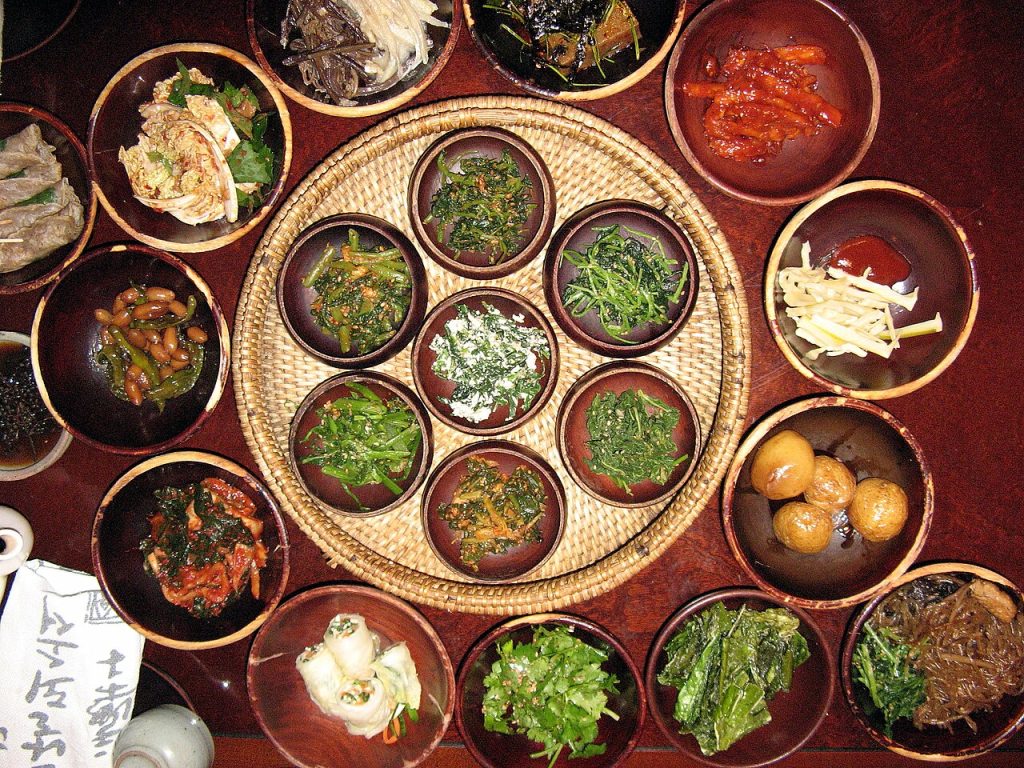 Korean Buddhist temple food dishes